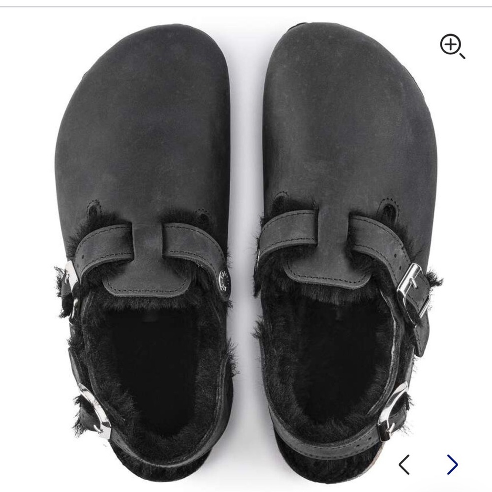 Birkenstock Tokio Black Shearling Clogs